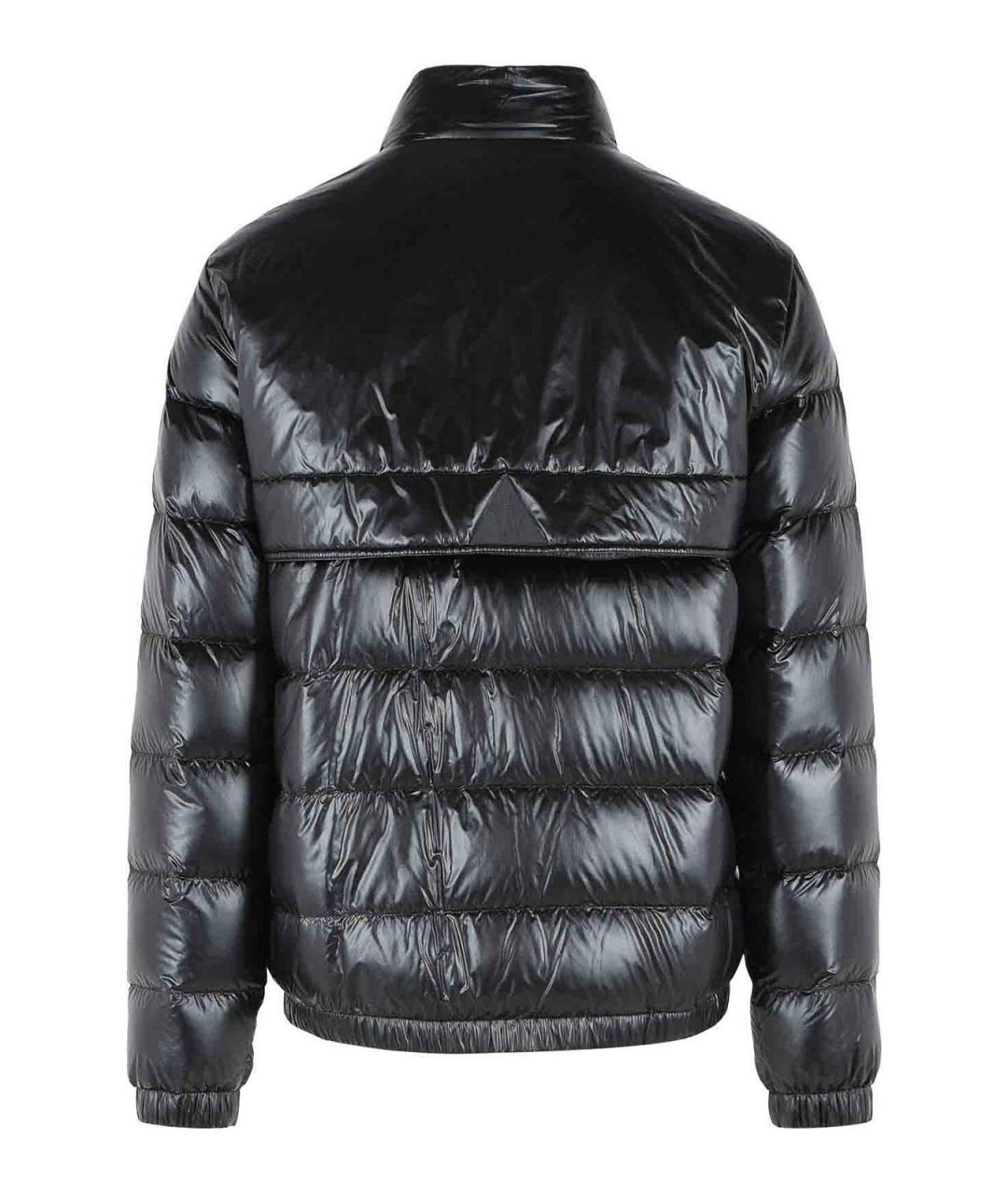 MONCLER Черный полиэстеровый пуховик, фото 2