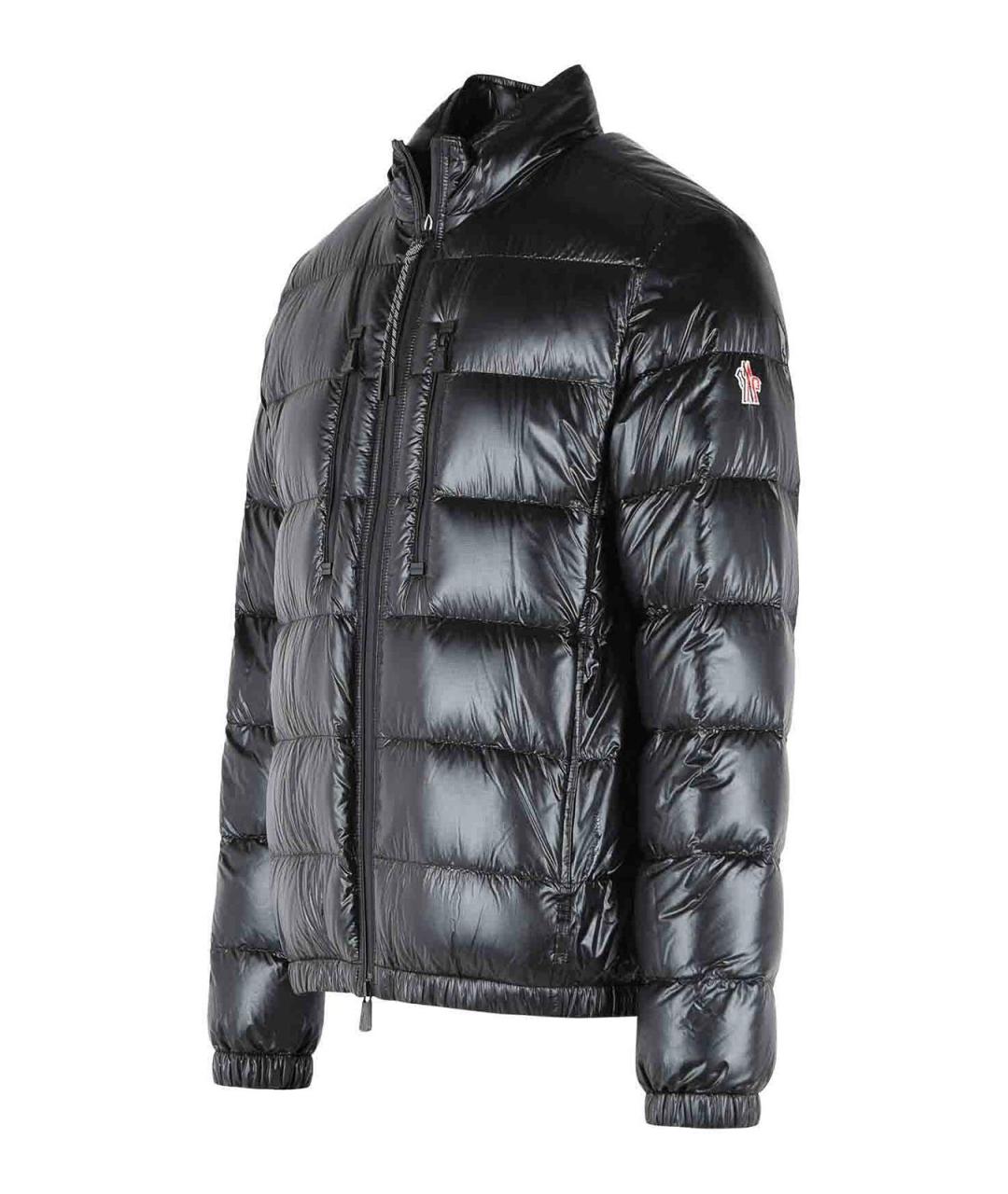 MONCLER Черный полиэстеровый пуховик, фото 3