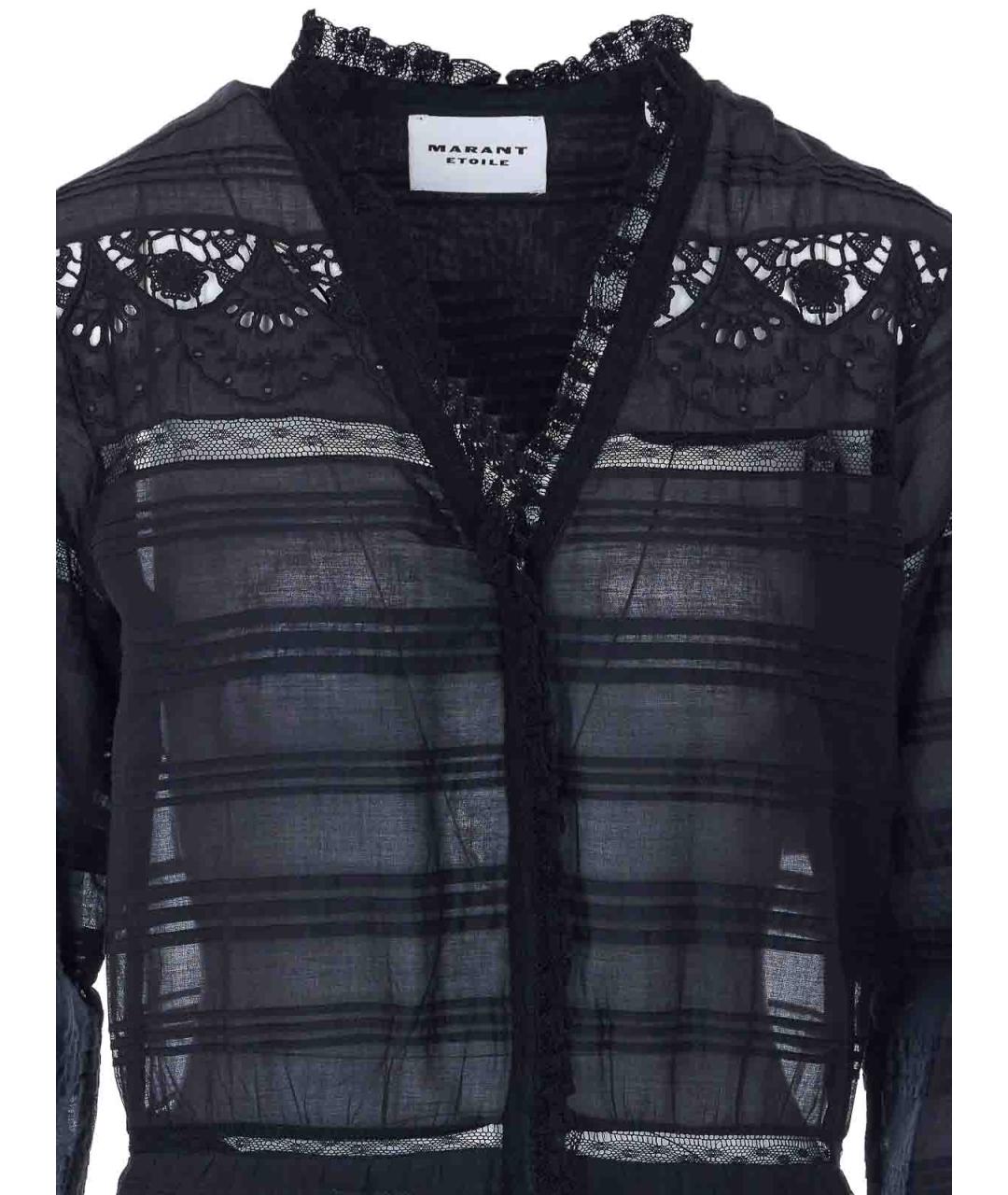 ISABEL MARANT Черное хлопковое повседневное платье, фото 4