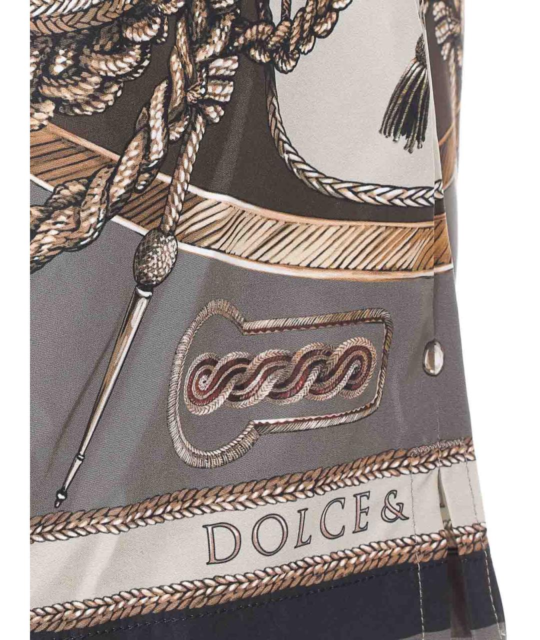 DOLCE&GABBANA Мульти полиэстеровые плавки, фото 3