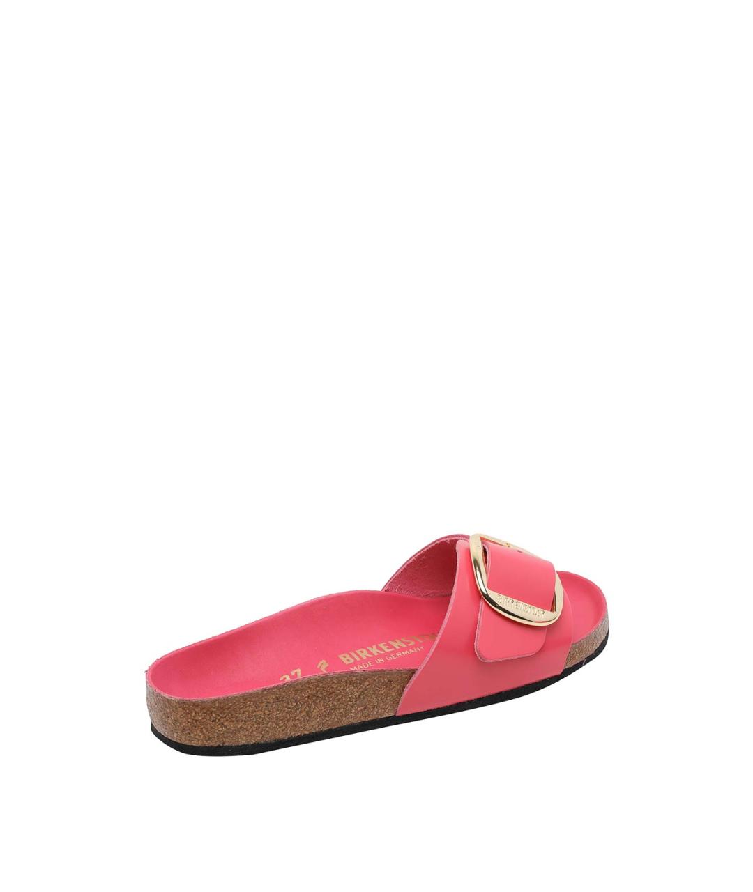 BIRKENSTOCK Красные кожаные шлепанцы, фото 3