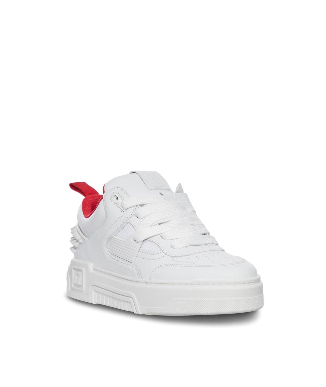 CHRISTIAN LOUBOUTIN Белые кожаные низкие кроссовки / кеды, фото 2