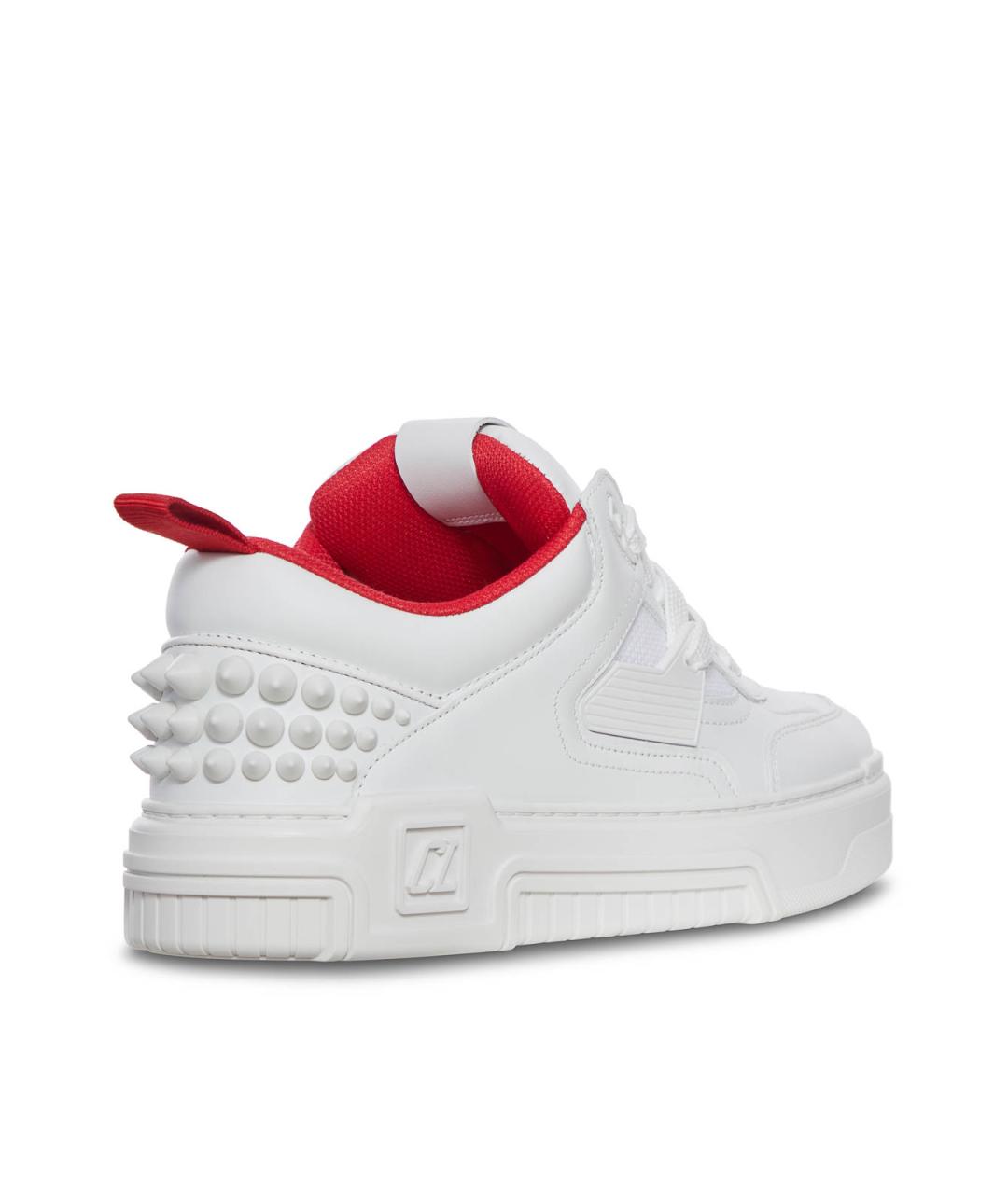 CHRISTIAN LOUBOUTIN Белые кожаные низкие кроссовки / кеды, фото 3