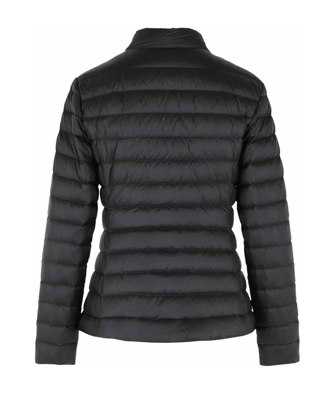 MONCLER Черный полиэстеровый пуховик, фото 2