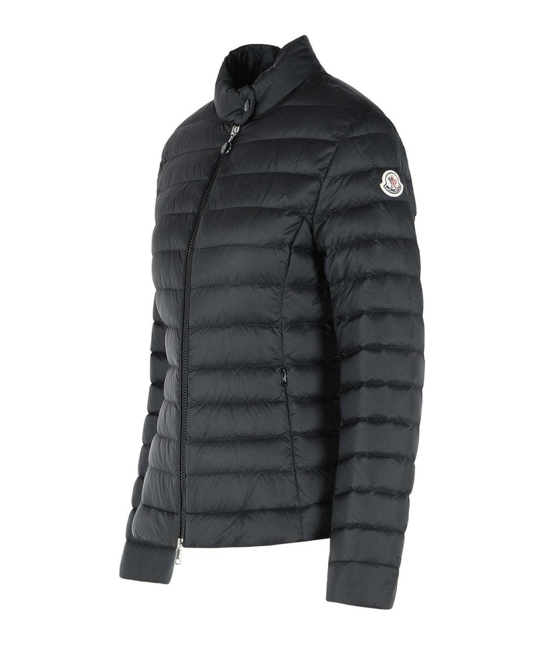 MONCLER Черный полиэстеровый пуховик, фото 3