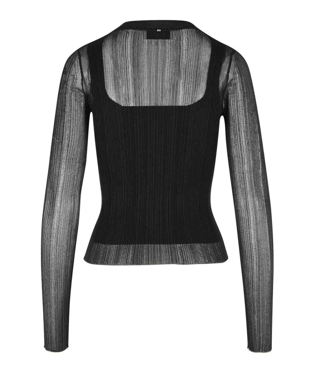 SPORTMAX Черный полиэстеровый джемпер / свитер, фото 2