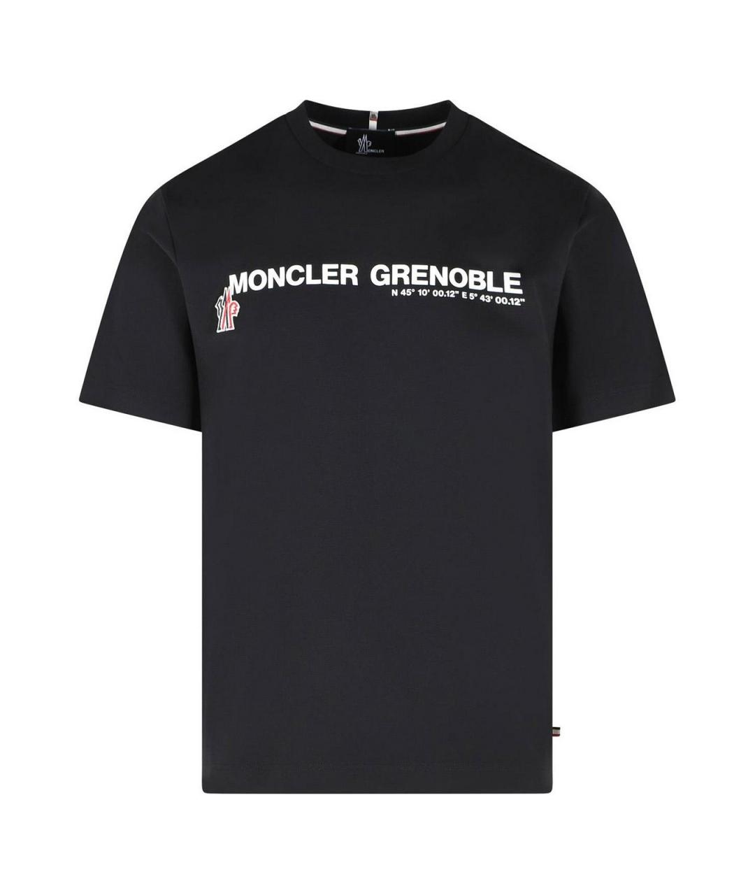 MONCLER Черная футболка, фото 1