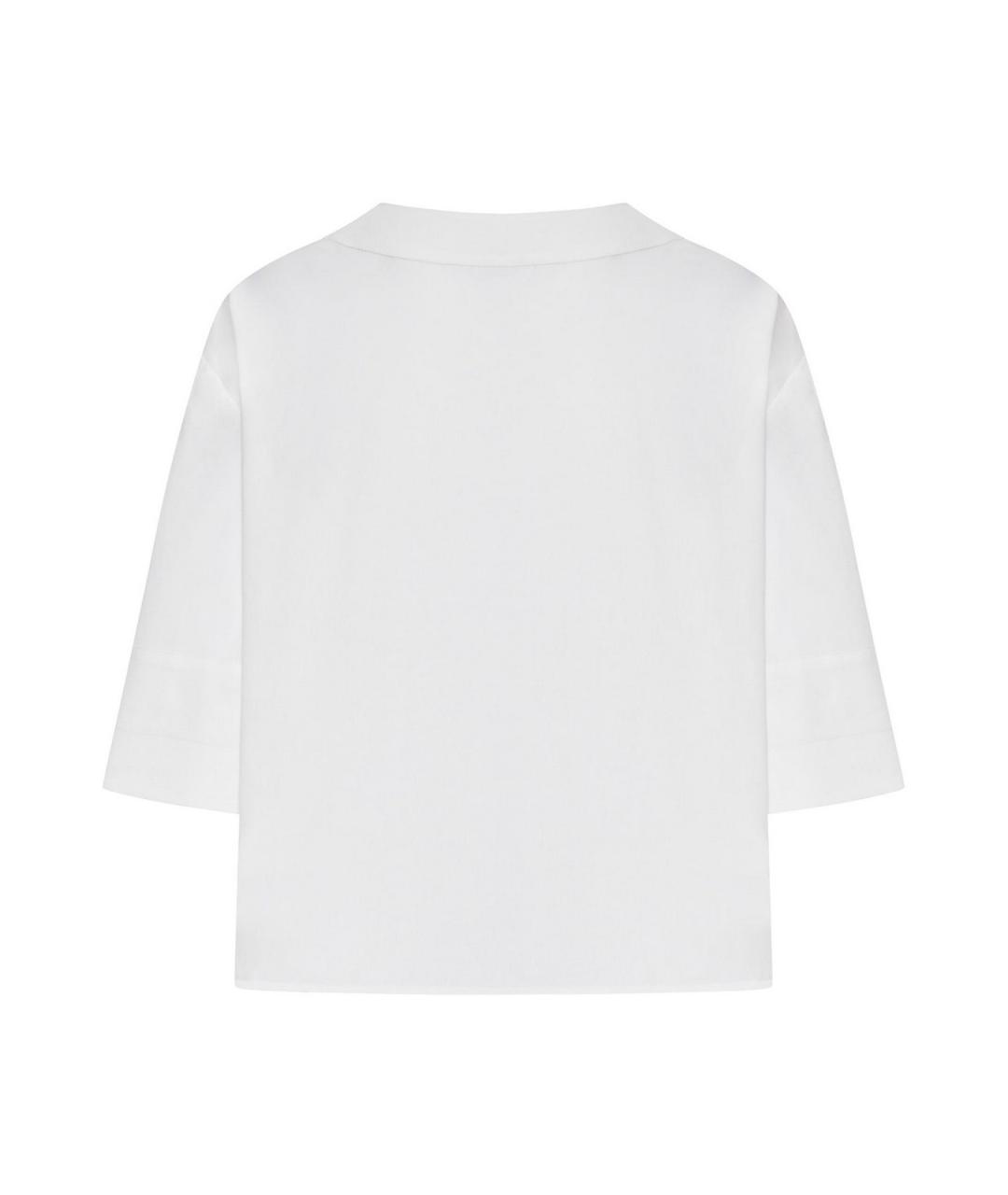 MAX MARA Белая льняная рубашка, фото 2