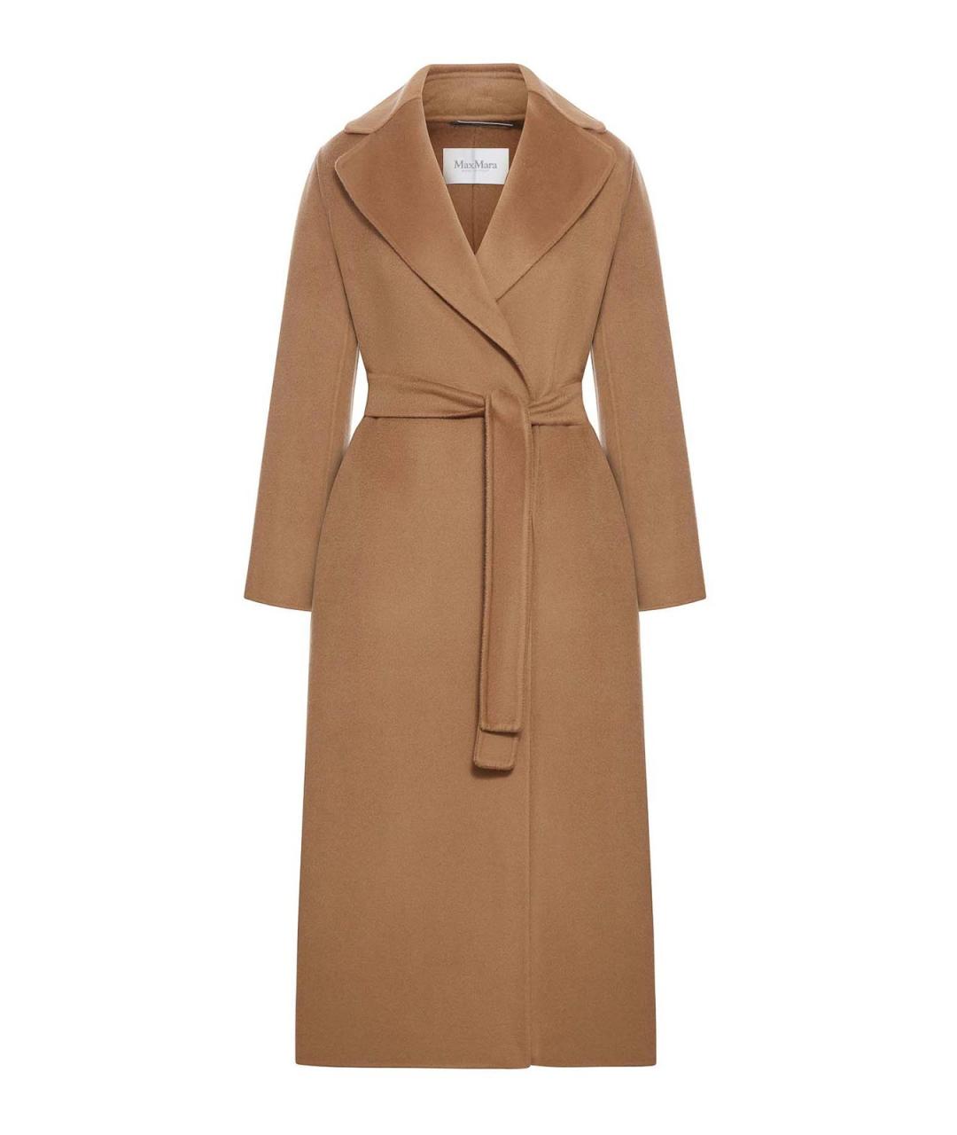 MAX MARA Коричневое кашемировое пальто, фото 1