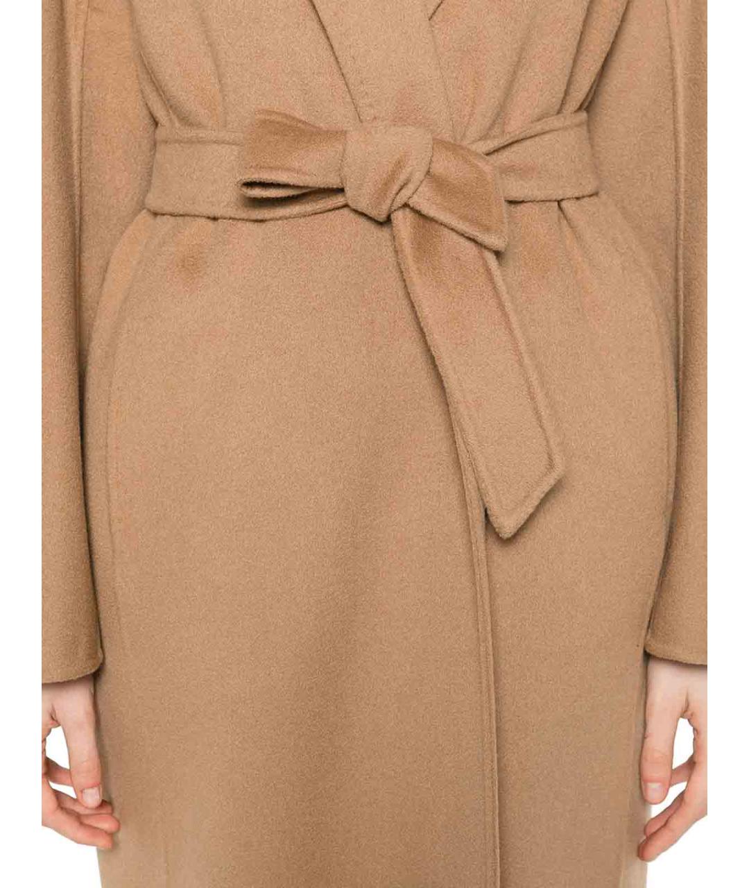 MAX MARA Коричневое кашемировое пальто, фото 5