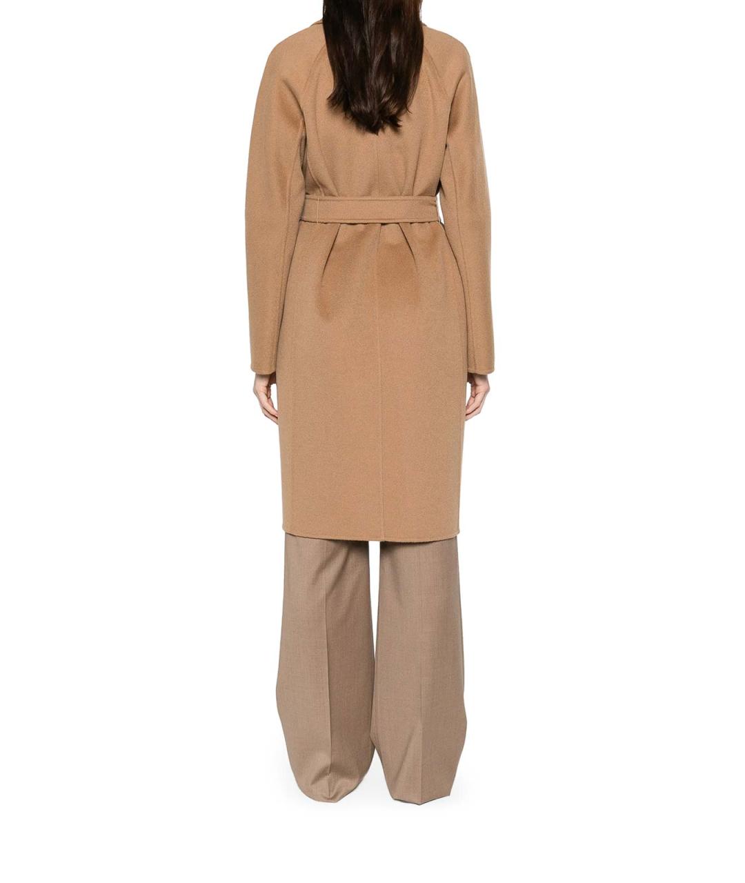 MAX MARA Коричневое кашемировое пальто, фото 3