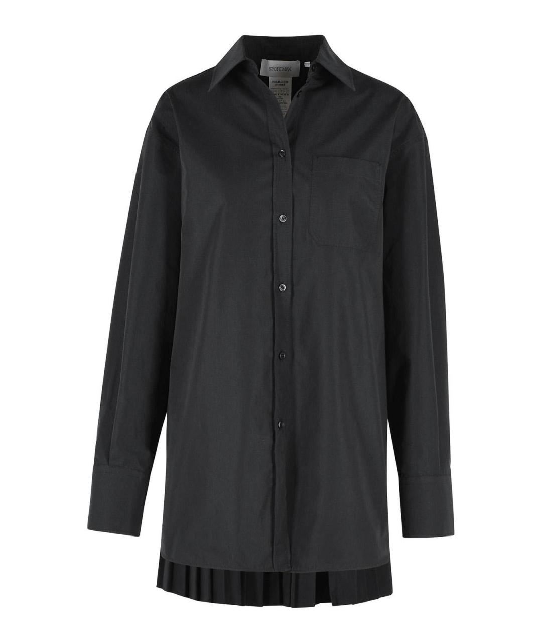SPORTMAX Черная рубашка, фото 1