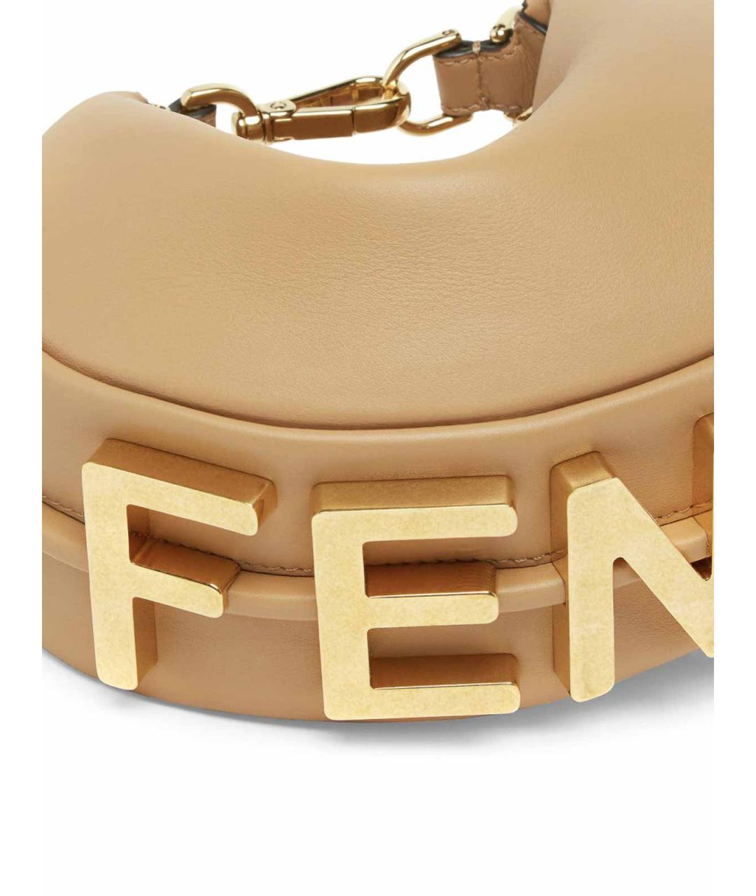 FENDI Бежевый кошелек из экзотической кожи, фото 4