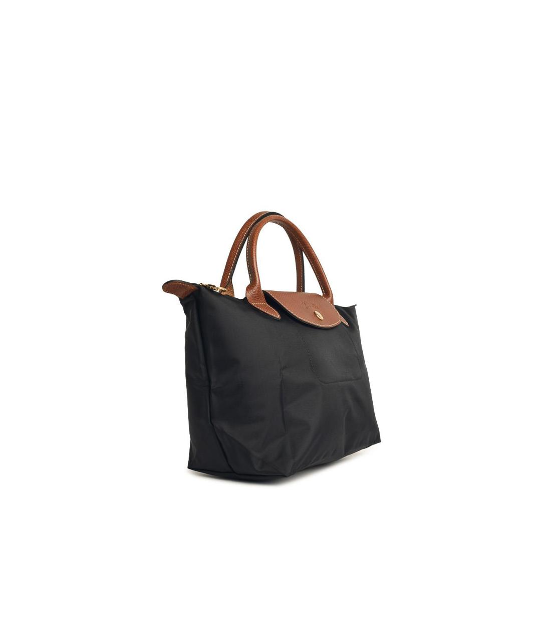 LONGCHAMP Черная тканевая сумка тоут, фото 2