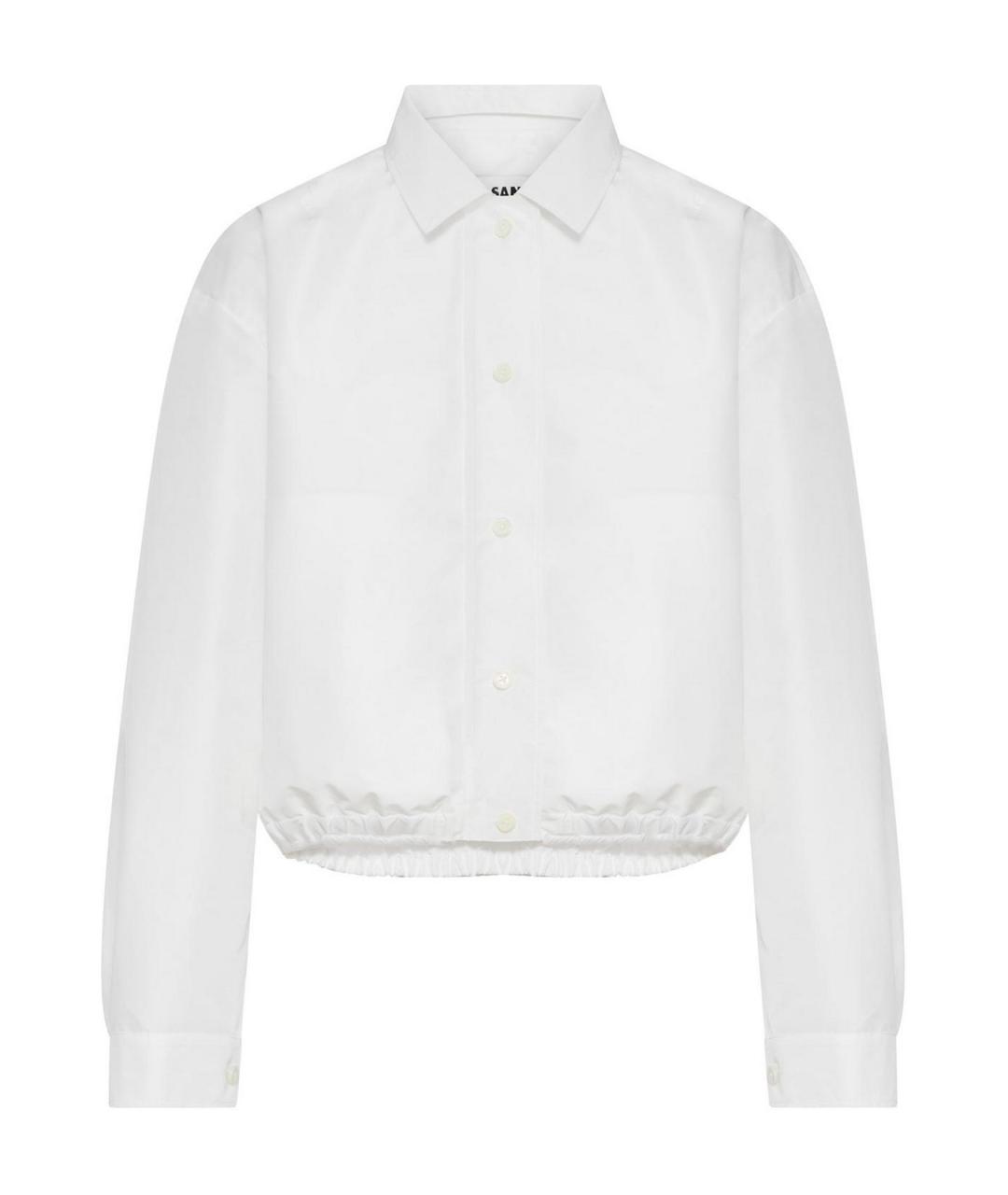 JIL SANDER Белая полиэстеровая куртка, фото 1