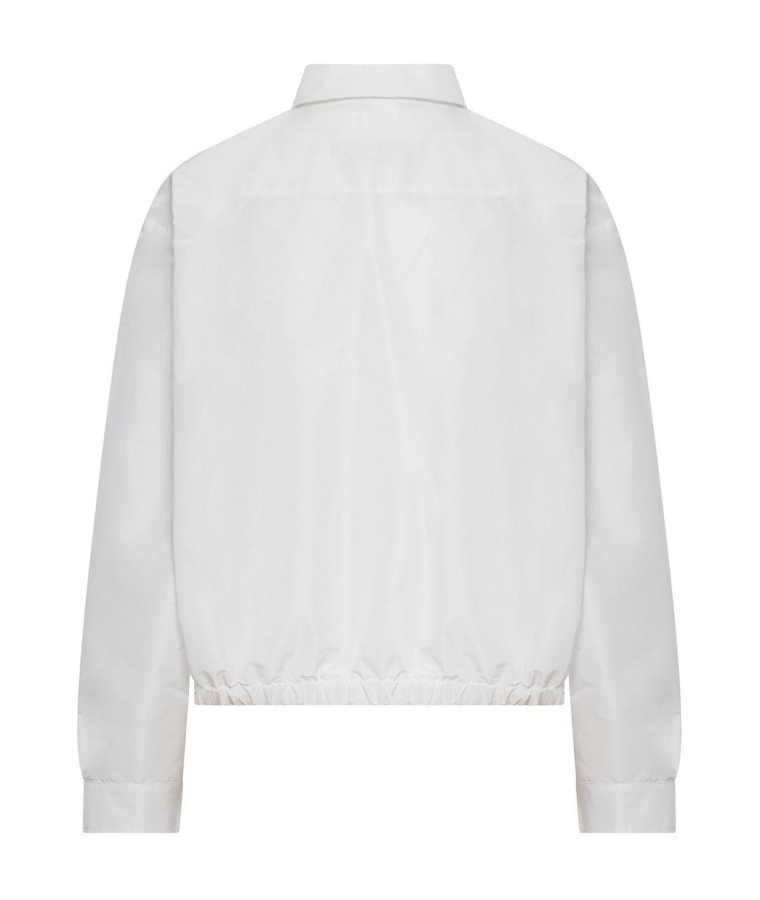 JIL SANDER Белая полиэстеровая куртка, фото 2