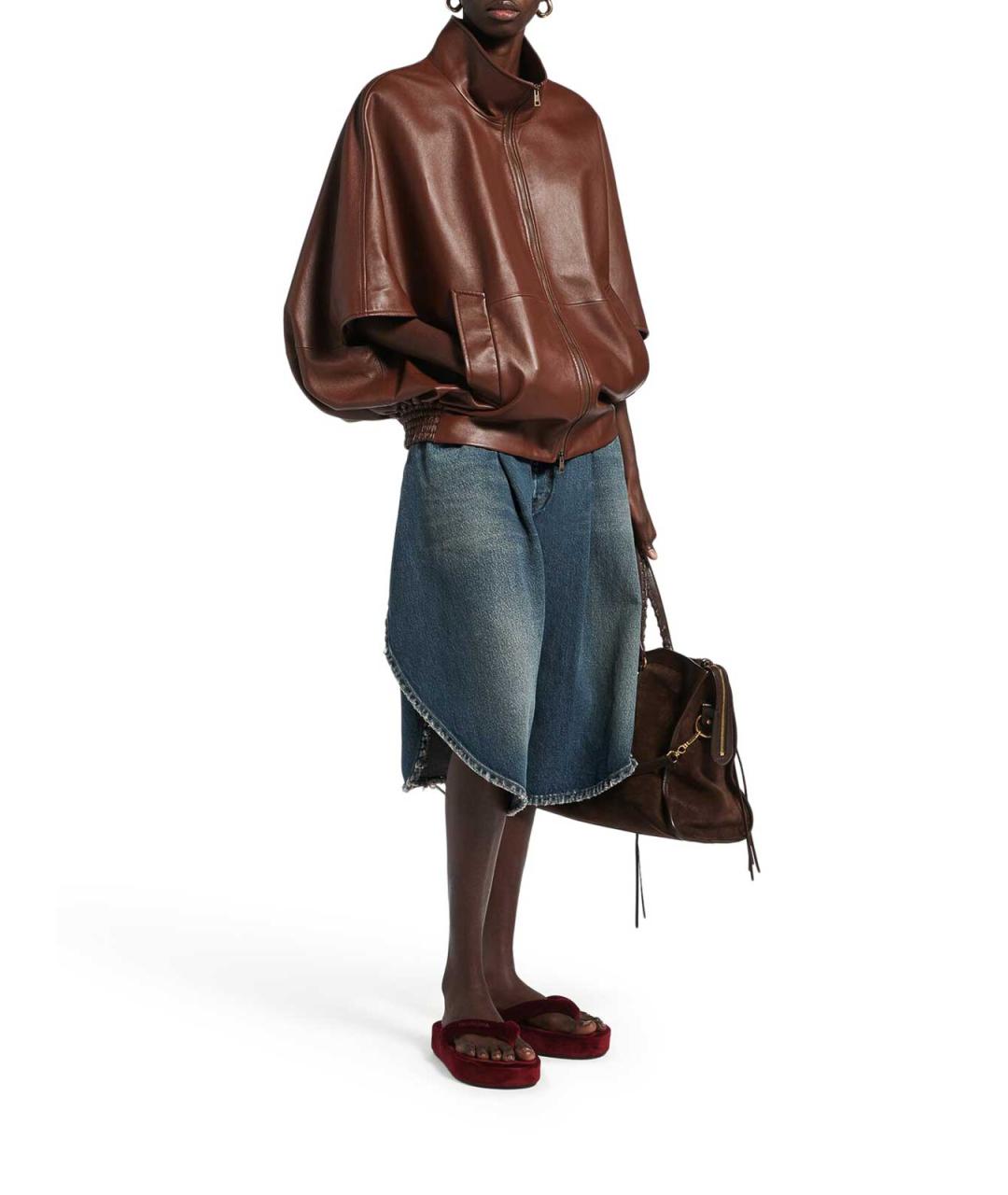 BALENCIAGA Синие хлопковые шорты, фото 2