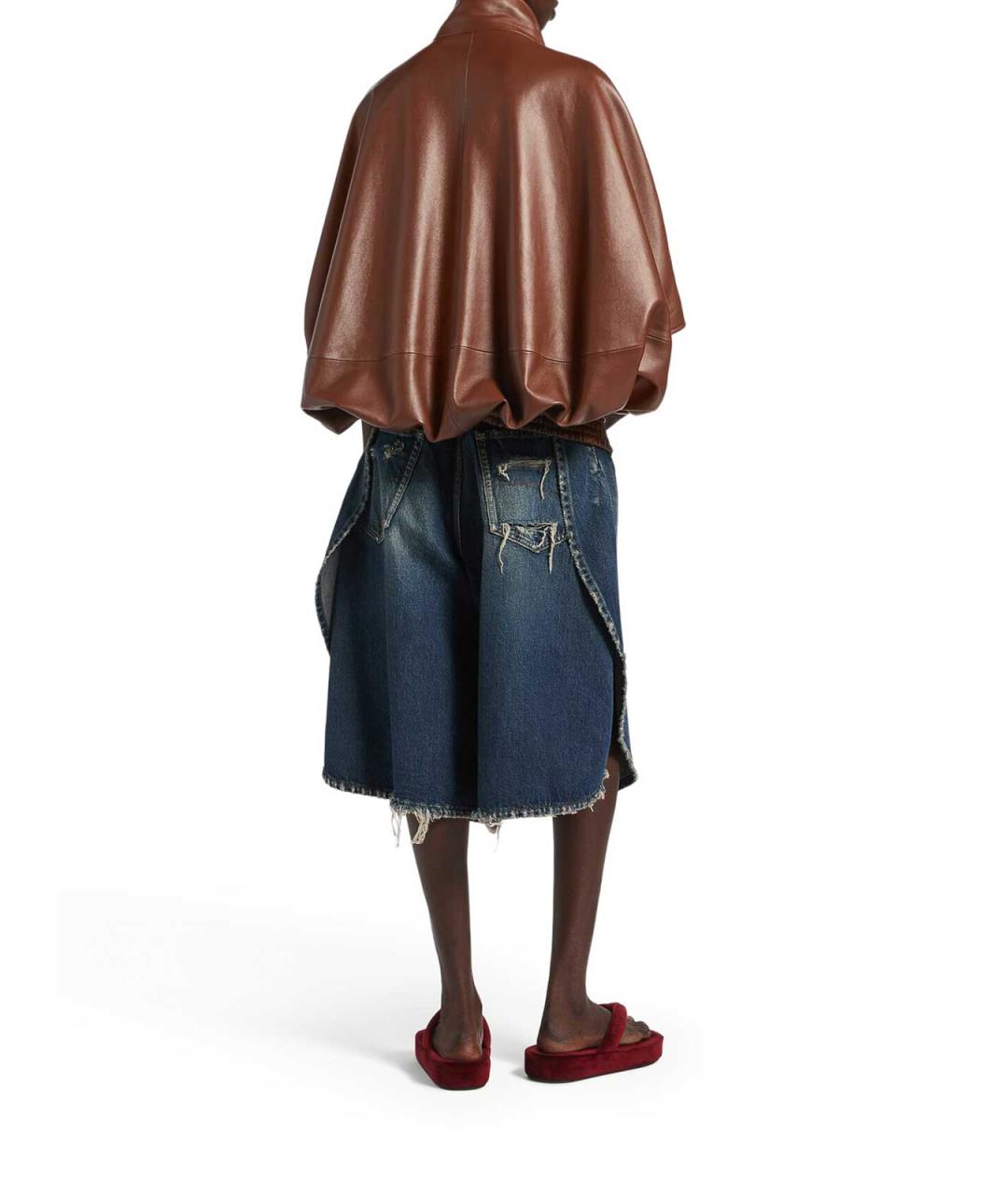 BALENCIAGA Синие хлопковые шорты, фото 4