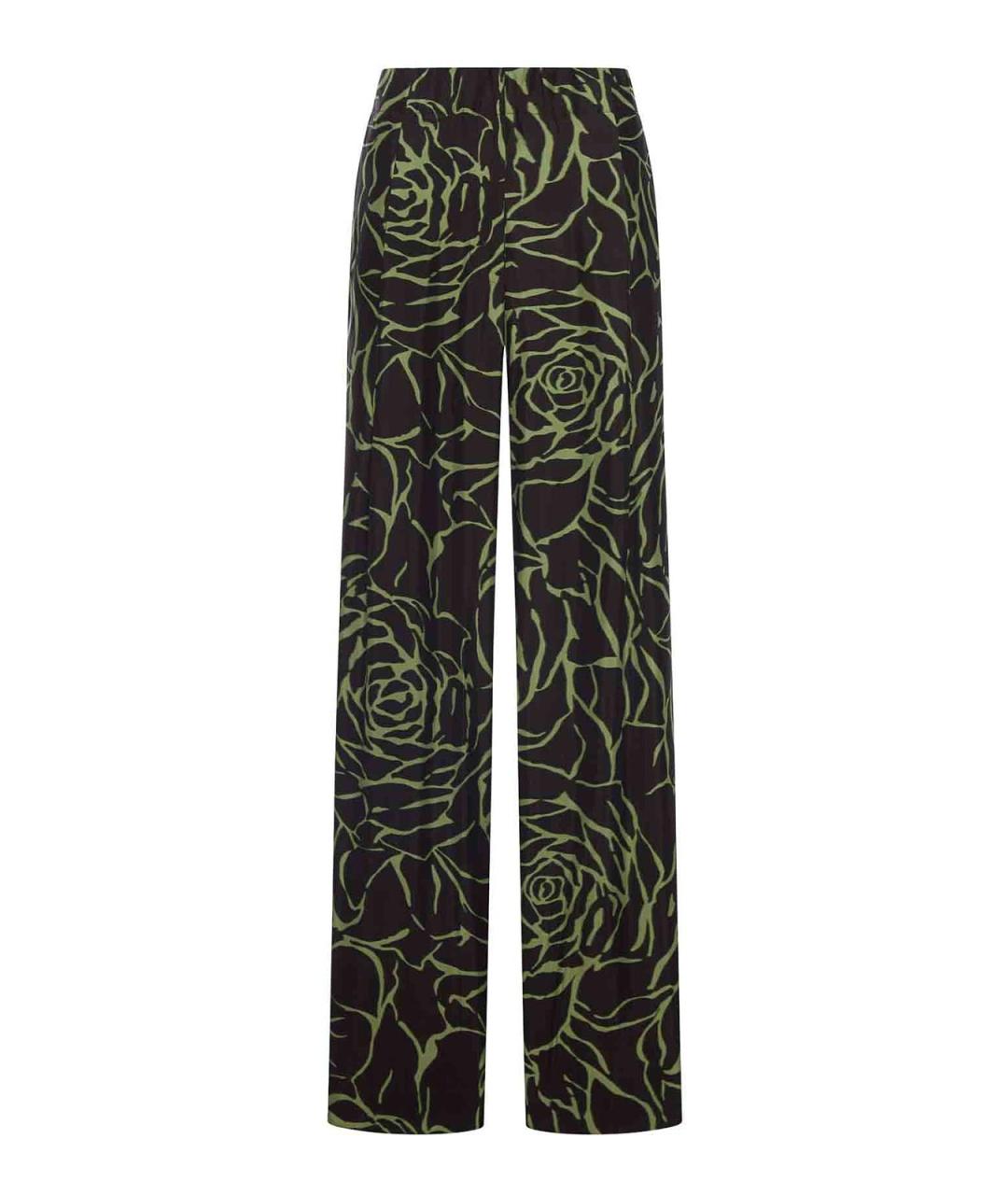 DRIES VAN NOTEN Черные вискозные брюки широкие, фото 1
