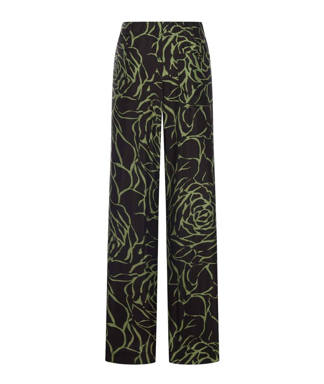 DRIES VAN NOTEN Черные вискозные брюки широкие, фото 2