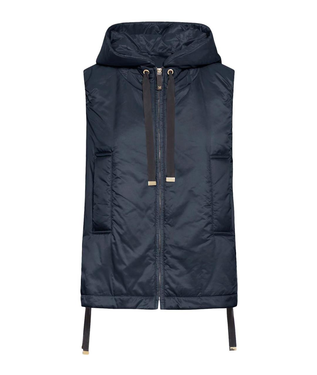 MAX MARA Синий хлопковый жилет, фото 1