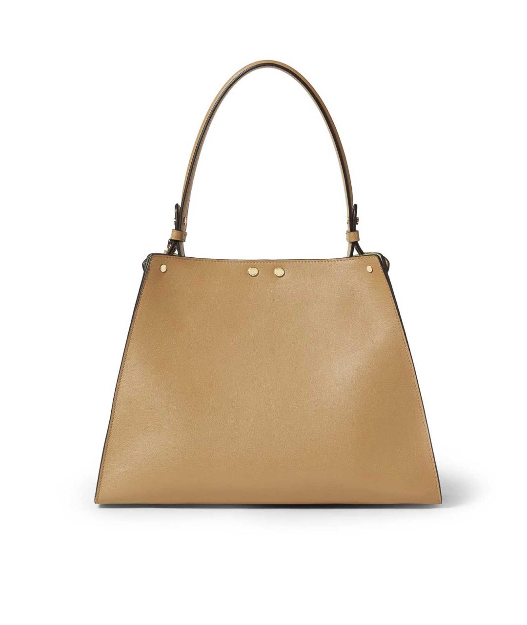 FENDI Коричневая кожаная сумка тоут, фото 5