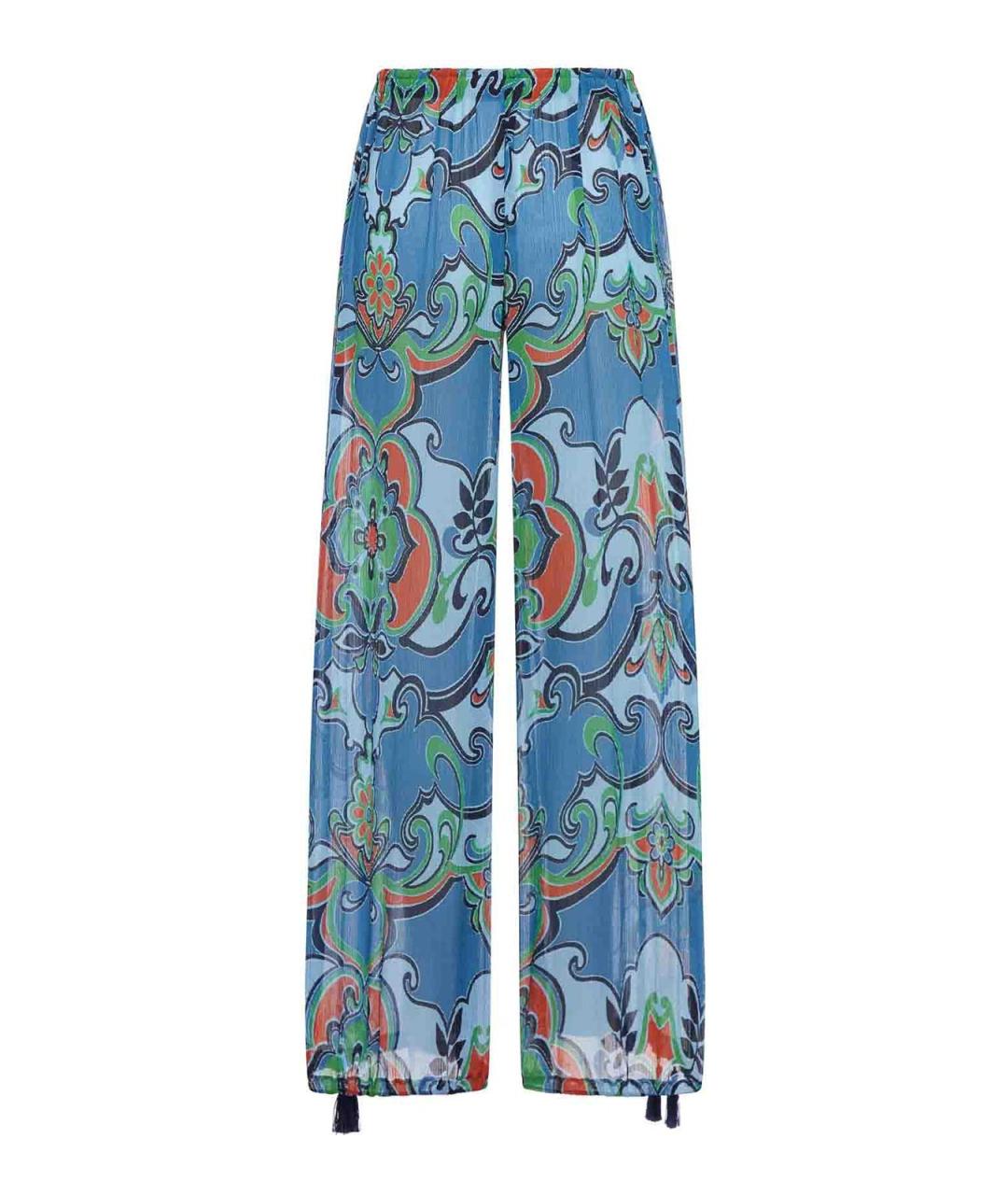 ETRO Мульти шелковые брюки широкие, фото 2
