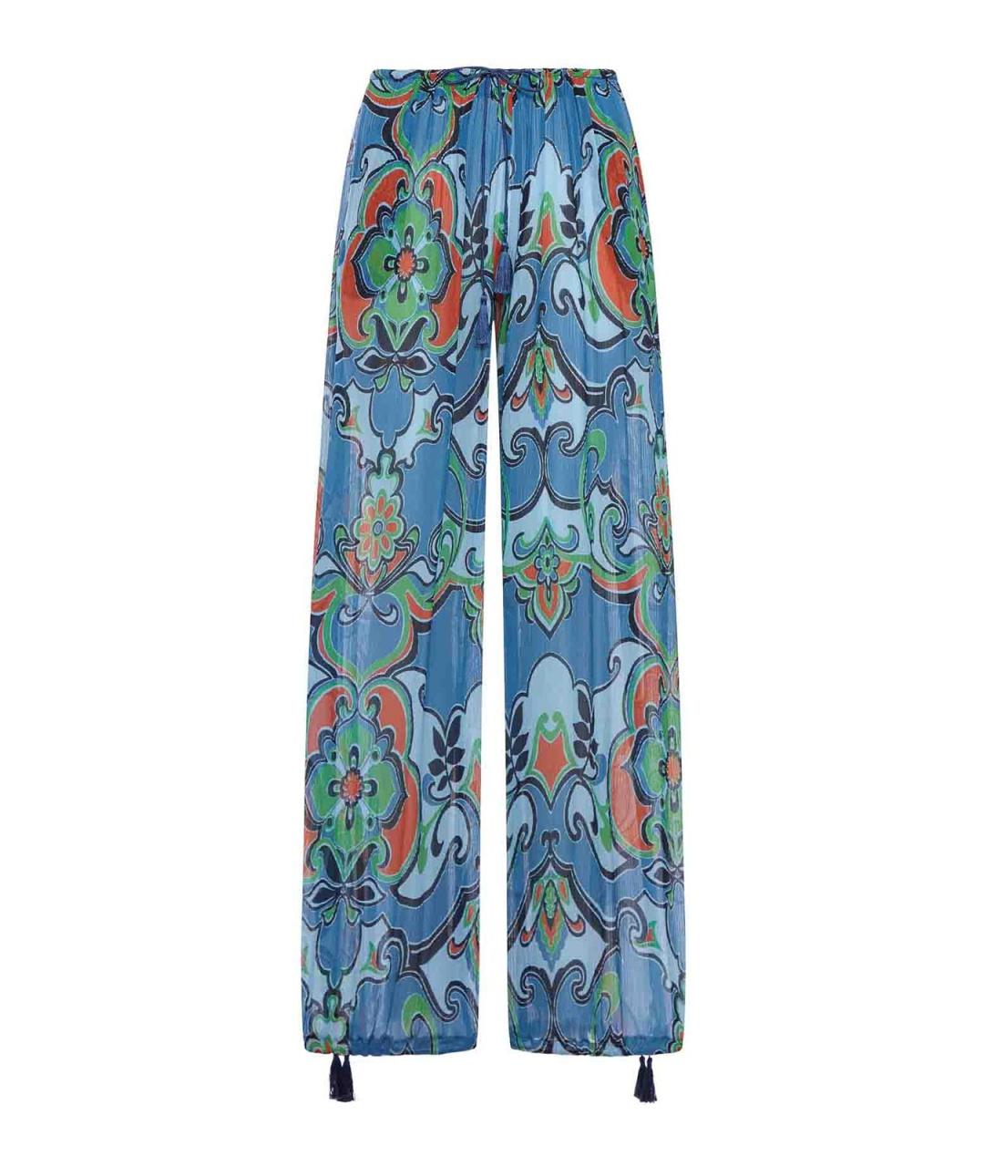 ETRO Мульти шелковые брюки широкие, фото 1