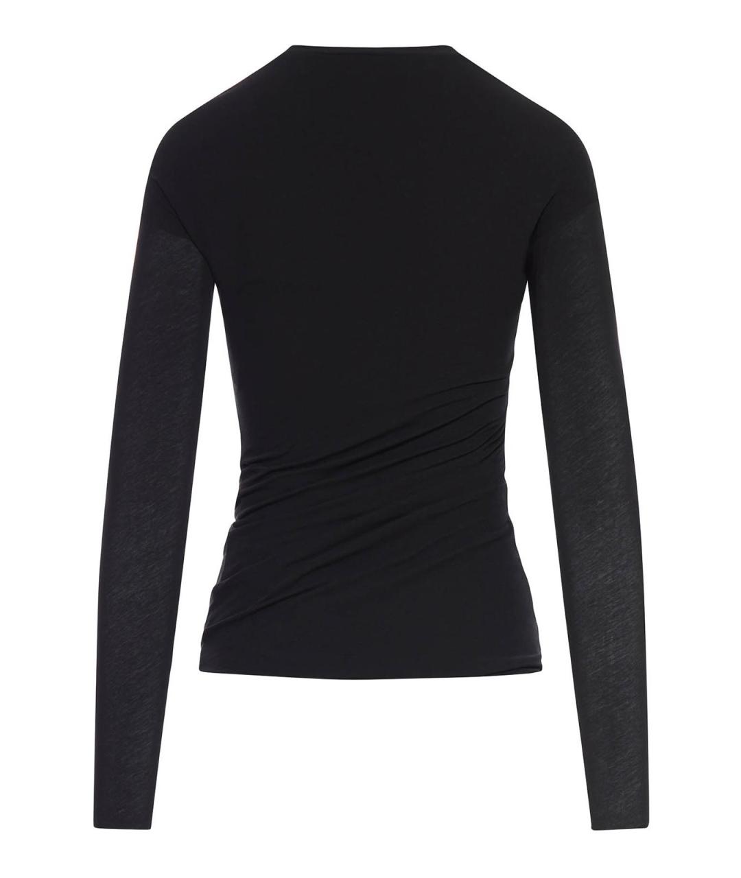 JIL SANDER Черная хлопковая рубашка, фото 2
