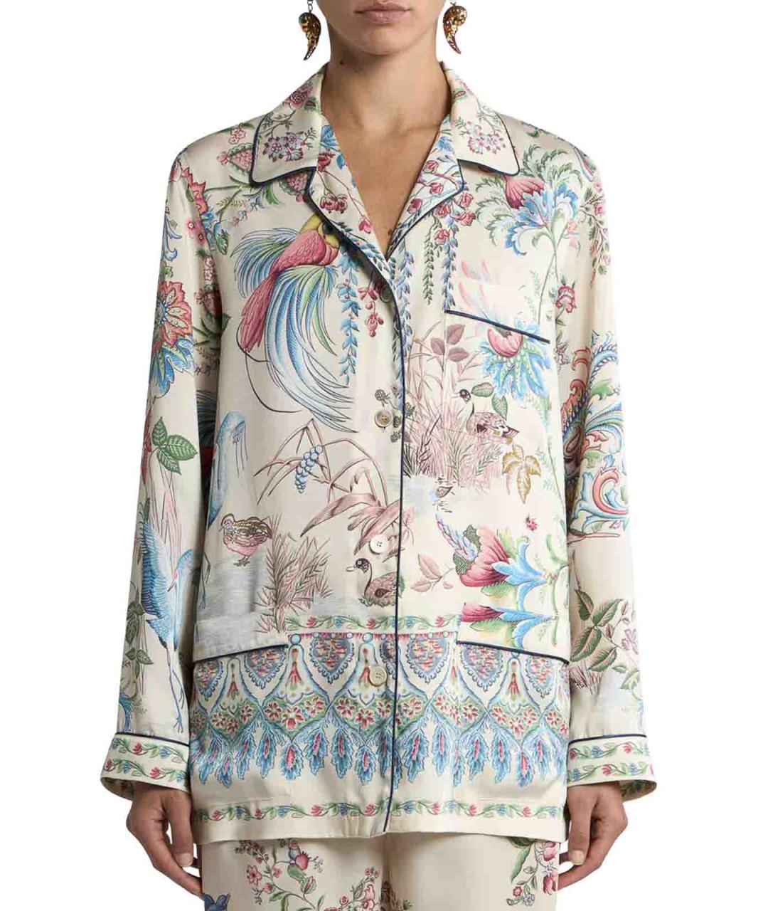 ETRO Мульти полиэстеровая рубашка, фото 3