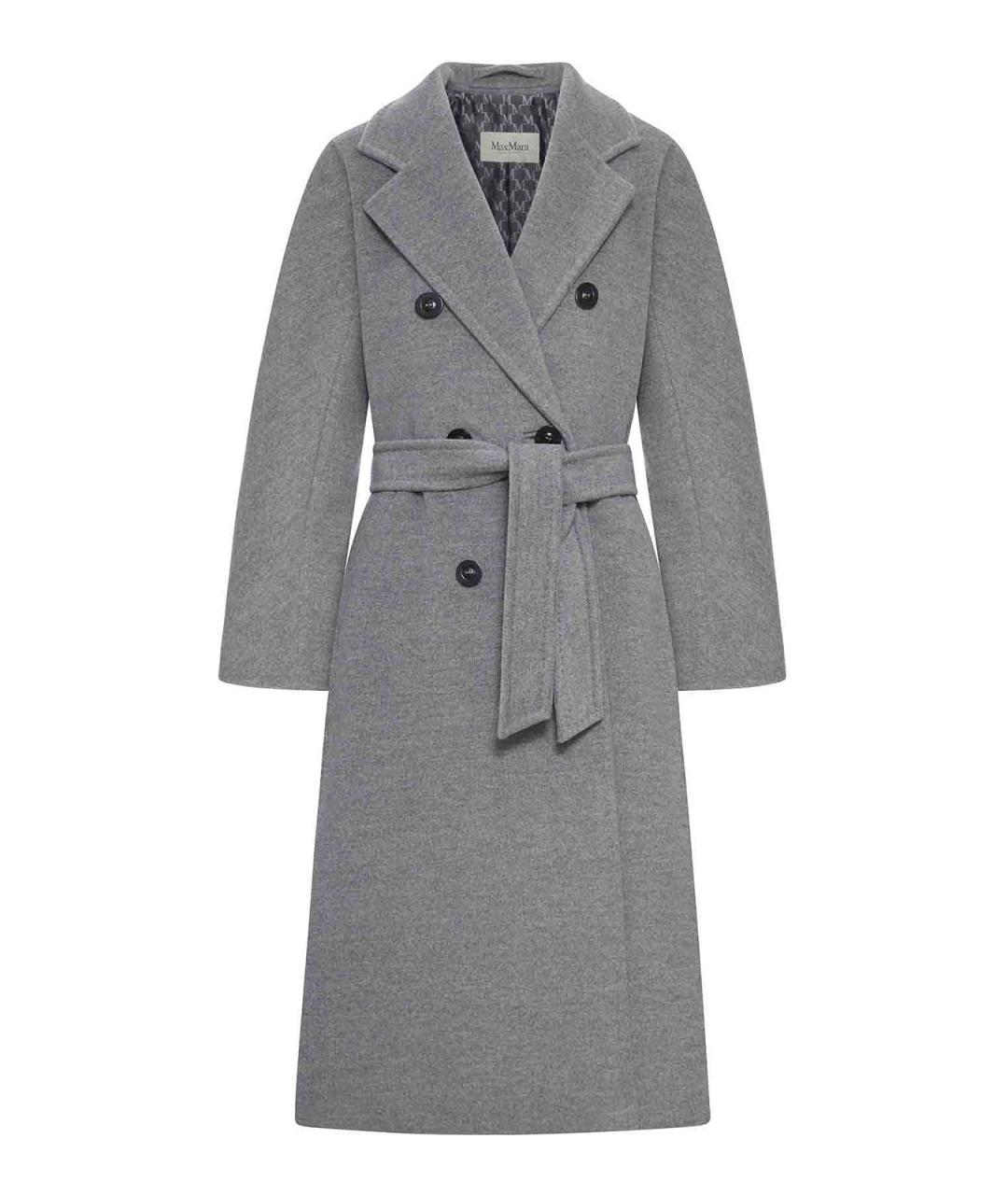 MAX MARA Серое кашемировое пальто, фото 1
