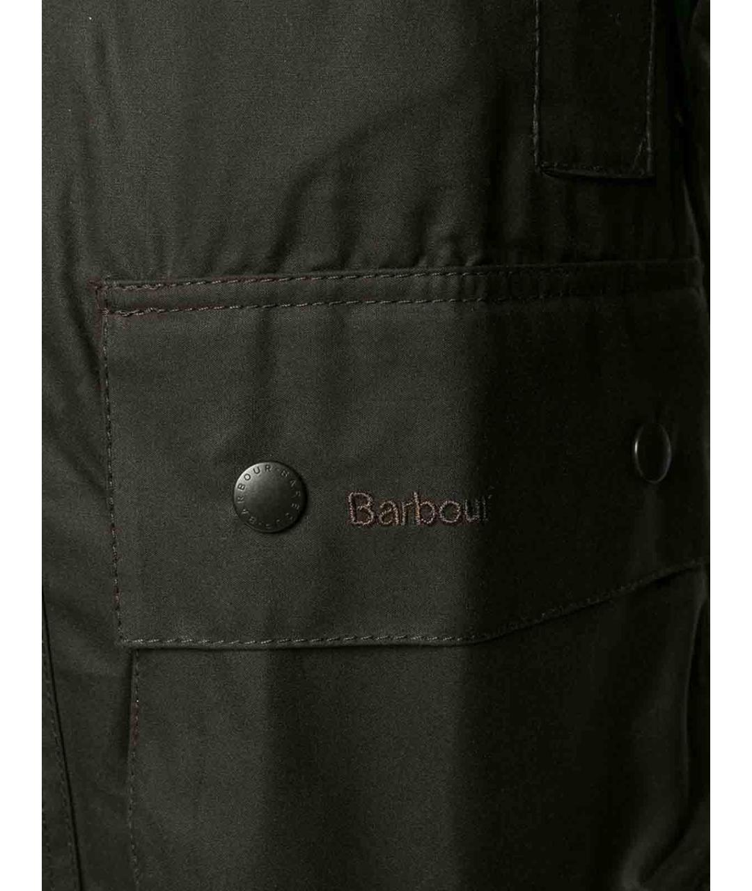 BARBOUR Зеленая хлопковая куртка, фото 5