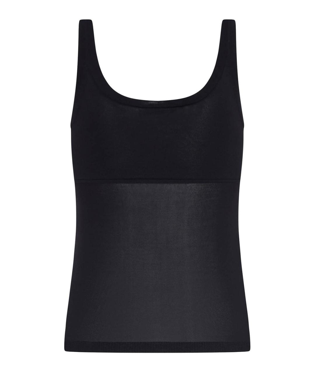 MAX MARA Черная вискозная майка, фото 2