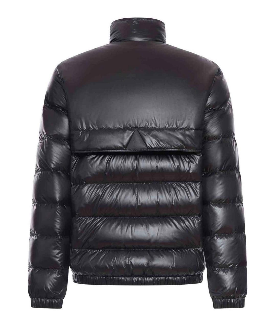 MONCLER Черный синтетический пуховик, фото 2
