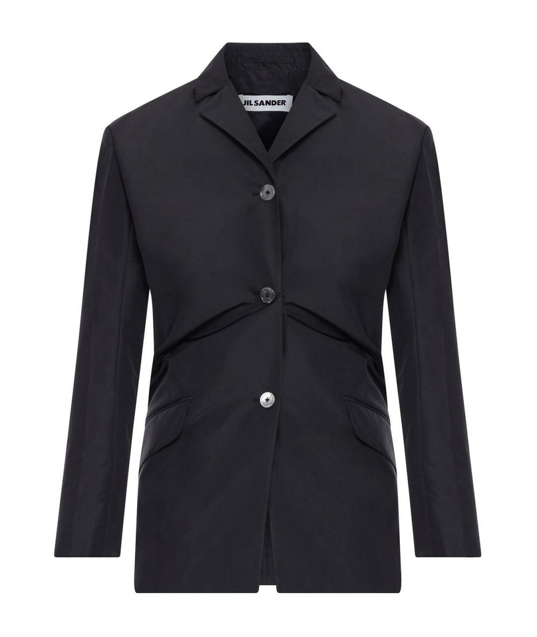 JIL SANDER Черный полиэстеровый жакет/пиджак, фото 1