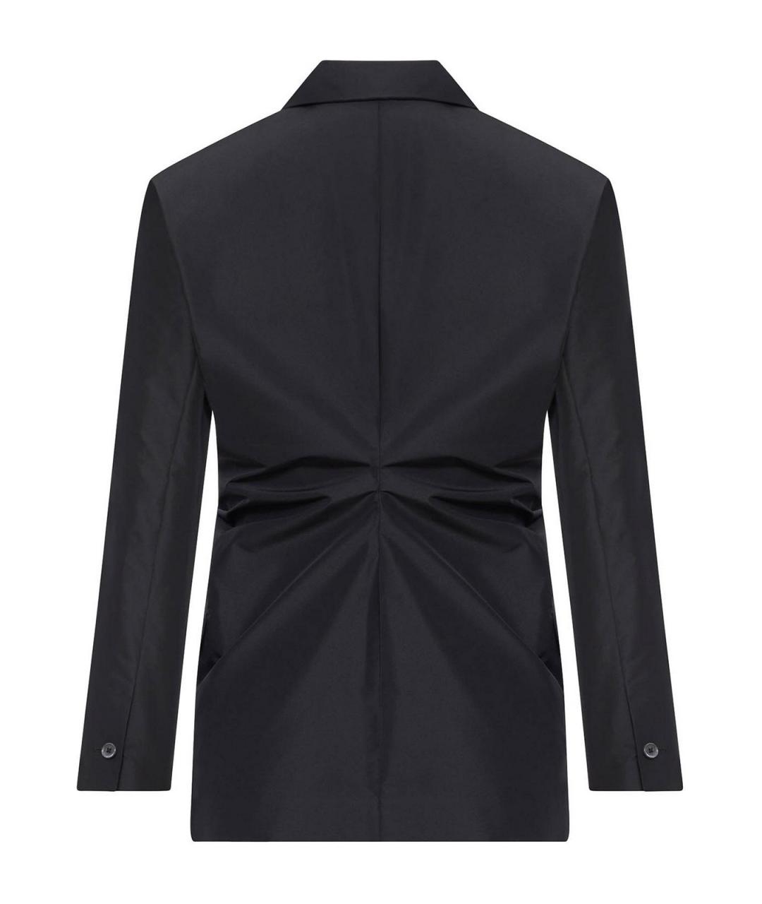 JIL SANDER Черный полиэстеровый жакет/пиджак, фото 2