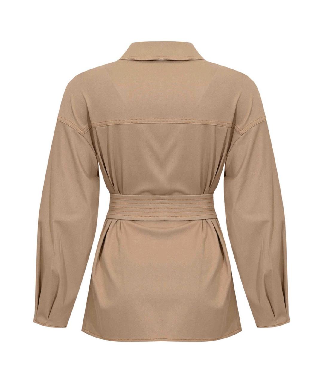 MAX MARA Бежевая хлопковая куртка, фото 2