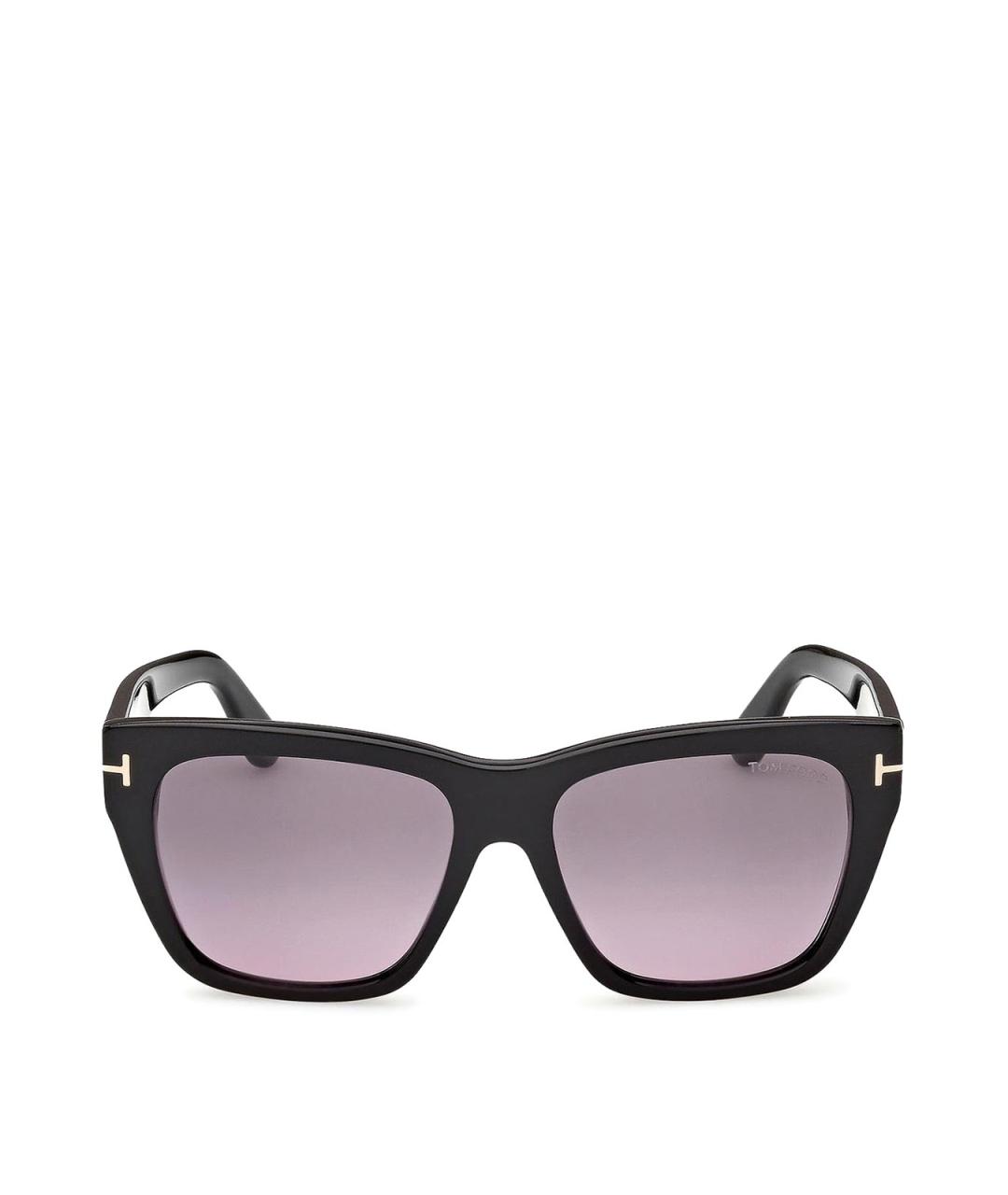 TOM FORD Черные пластиковые солнцезащитные очки, фото 1