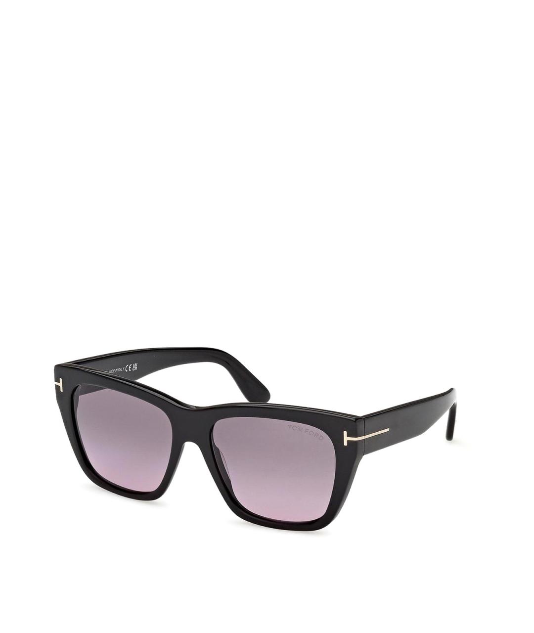 TOM FORD Черные пластиковые солнцезащитные очки, фото 3