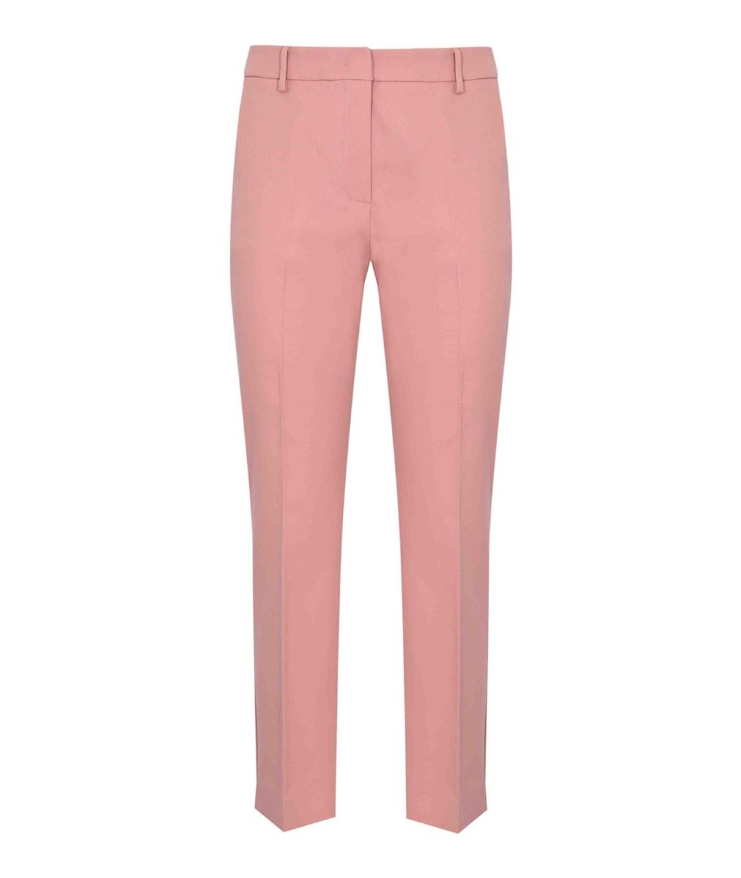 WEEKEND MAX MARA Бежевые хлопковые прямые брюки, фото 1