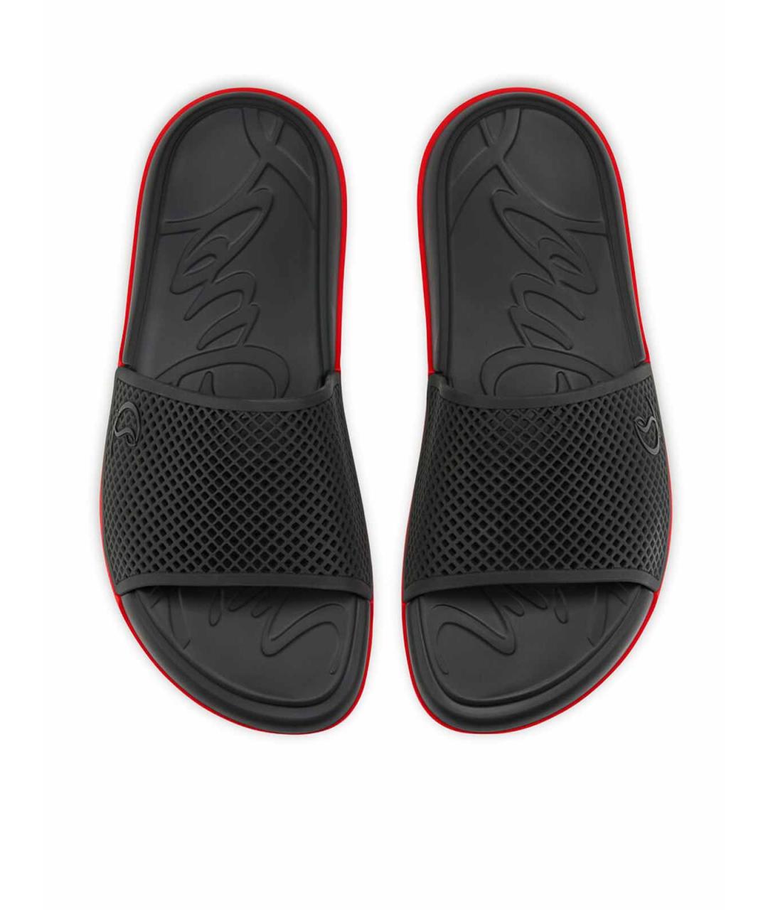 CHRISTIAN LOUBOUTIN Мульти резиновые шлепанцы, фото 4