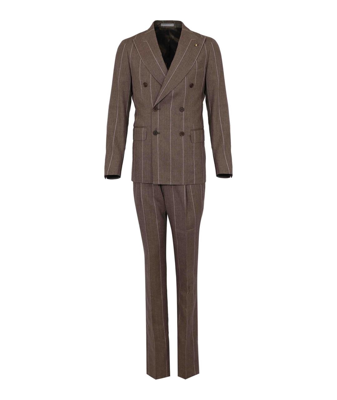 CORNELIANI Коричневый классический костюм, фото 1