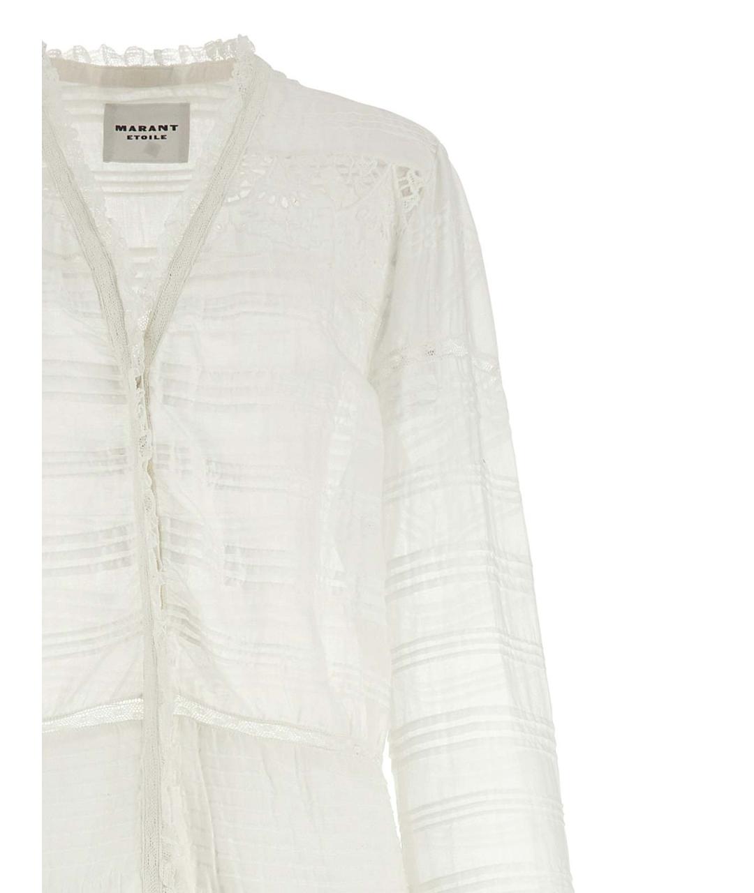 ISABEL MARANT Белое хлопковое повседневное платье, фото 3