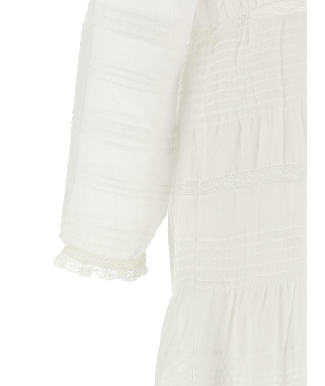 ISABEL MARANT Белое хлопковое повседневное платье, фото 4