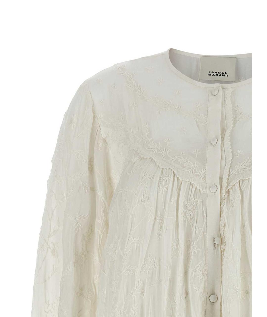 ISABEL MARANT Белое хлопковое повседневное платье, фото 3