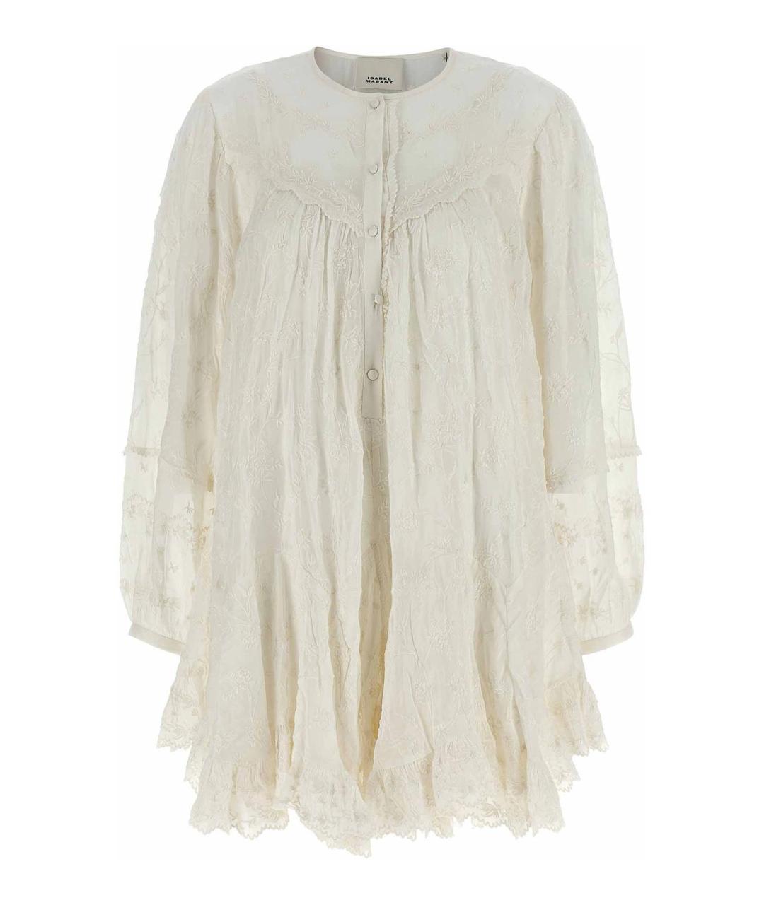 ISABEL MARANT Белое хлопковое повседневное платье, фото 1