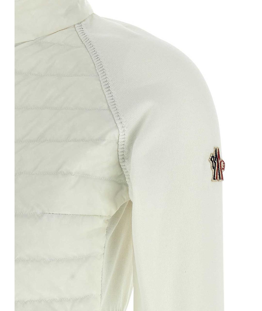MONCLER Белая вискозная куртка, фото 4