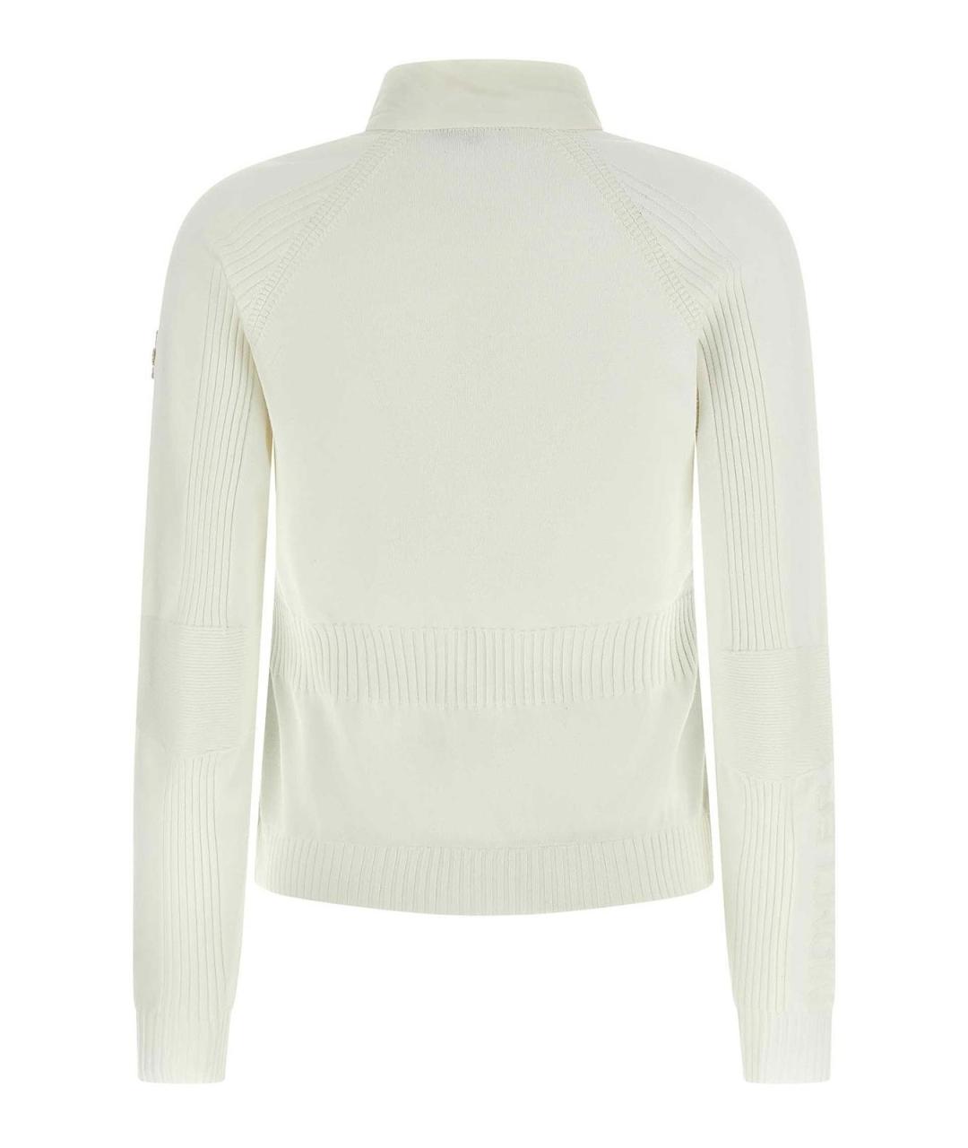 MONCLER Белая вискозная куртка, фото 2
