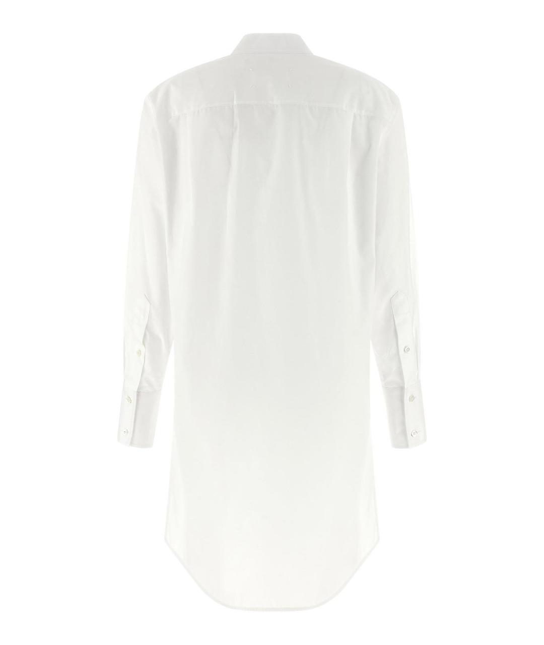 MAISON MARGIELA Белое хлопковое повседневное платье, фото 2