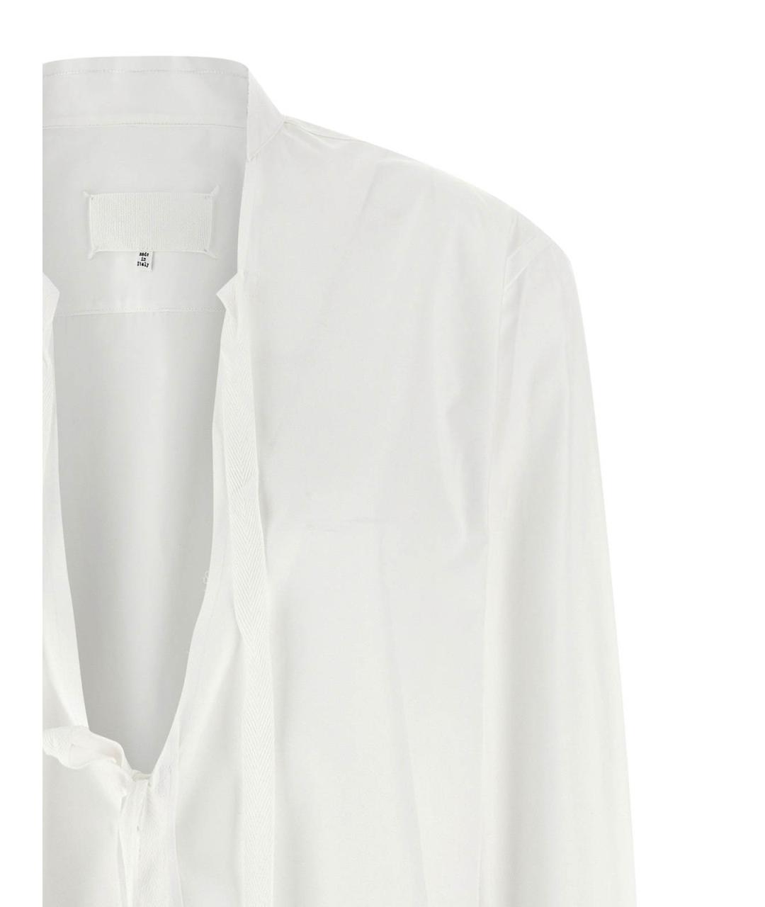MAISON MARGIELA Белое хлопковое повседневное платье, фото 3